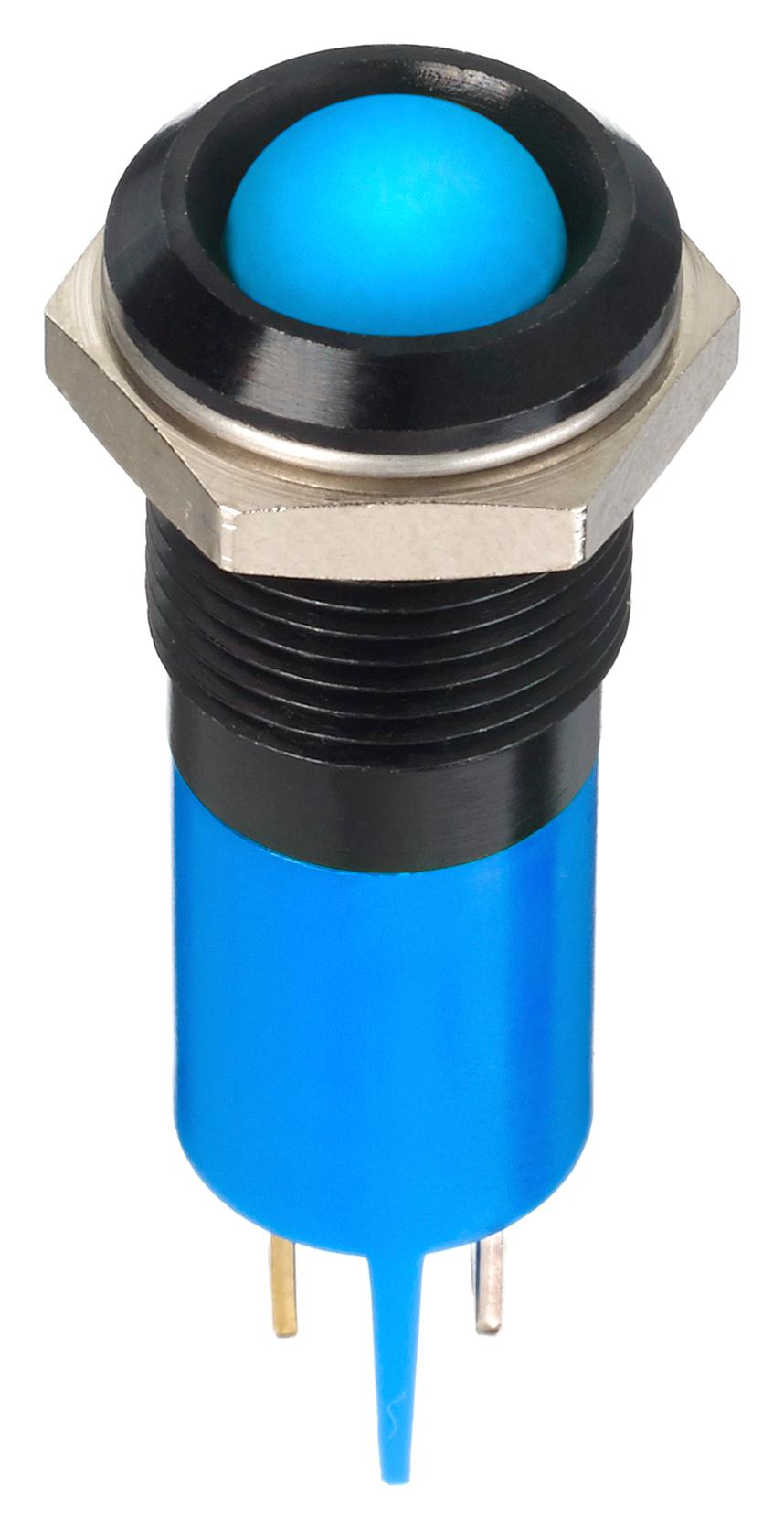 Q14P1BXXB02E LED PANEL INDICATOR, BLUE, 14MM, 3.3V APEM