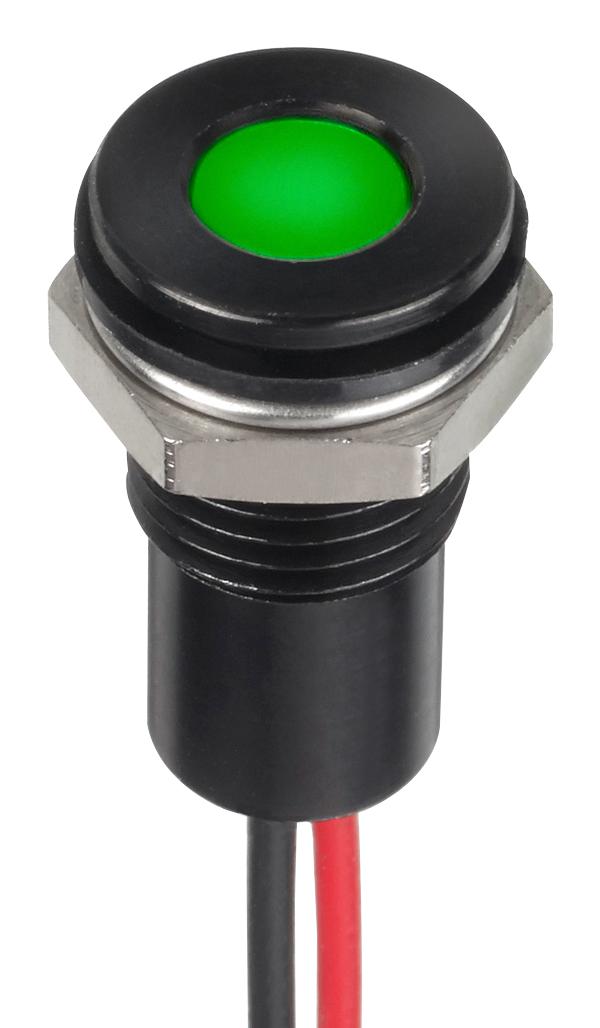 Q8F5BXXHG220E LED PANEL INDICATOR, GREEN, 8MM, 220VAC APEM