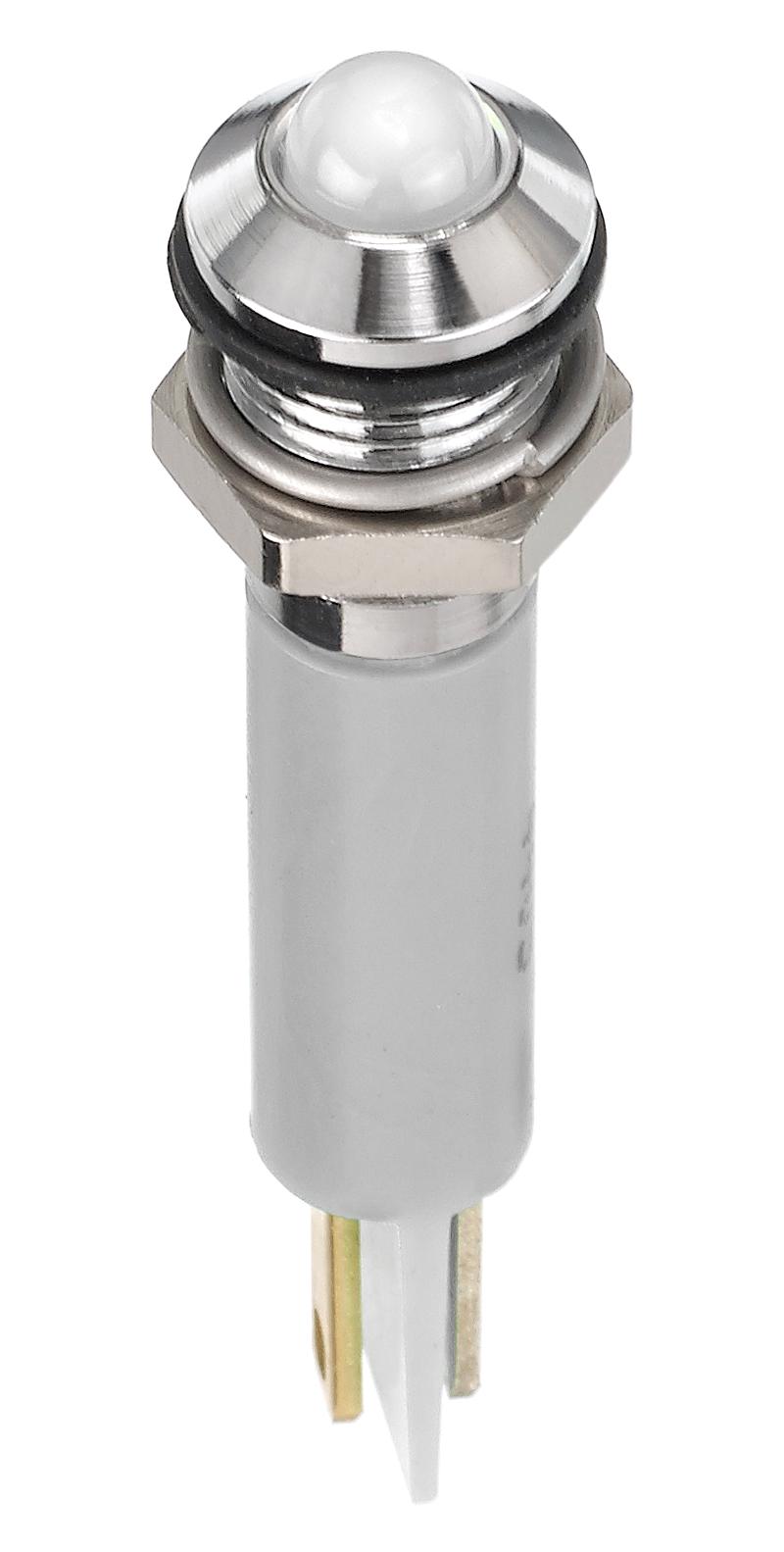 Q8P1CXXW02E LED PANEL INDICATOR, WHITE, 8MM, 3.3V APEM