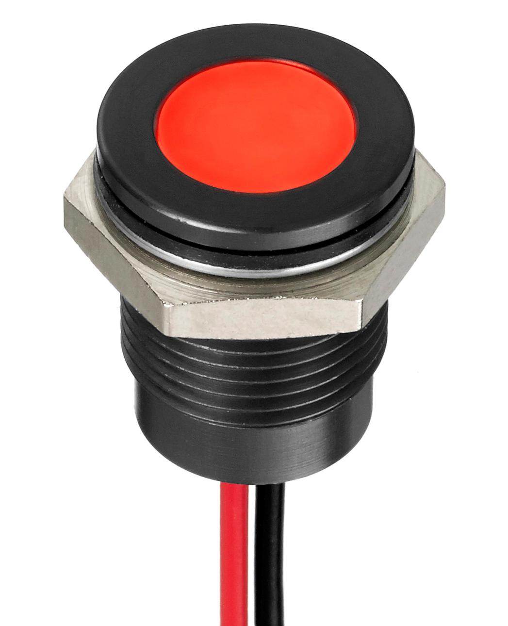 Q14F5BZZRYG24E LED PANEL INDICATOR, 14MM, RED/YEL/GRN APEM