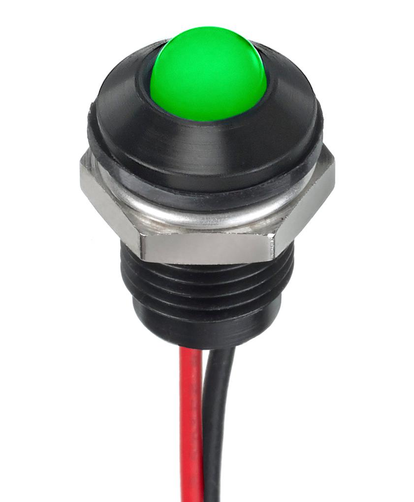 Q6P5BYYRG24E LED PANEL INDICATOR, 6MM, RED/GREEN APEM