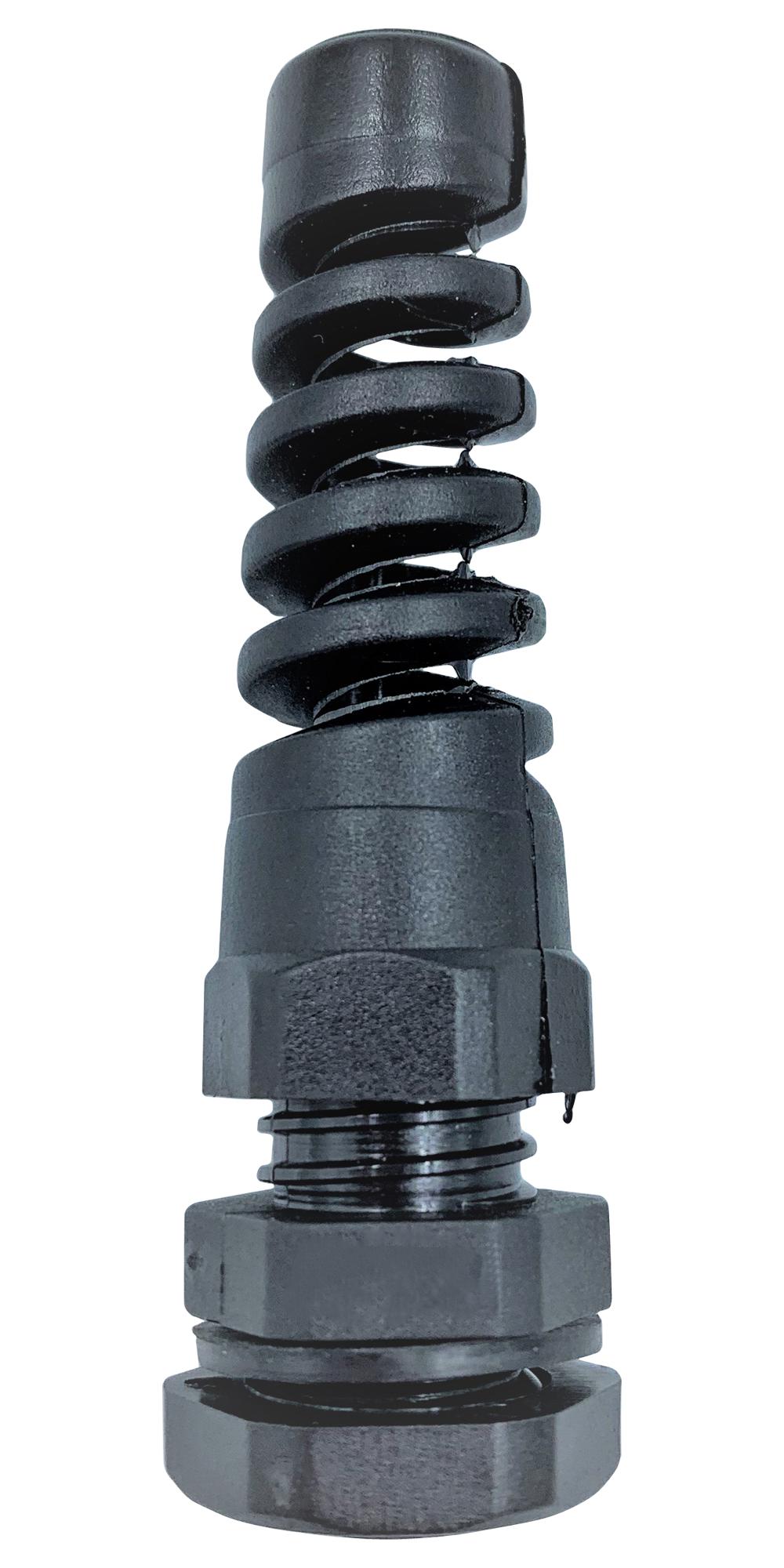PELB0237 CABLE GLAND, PA/NBR, 3MM-6.5MM, BLACK PRO ELEC