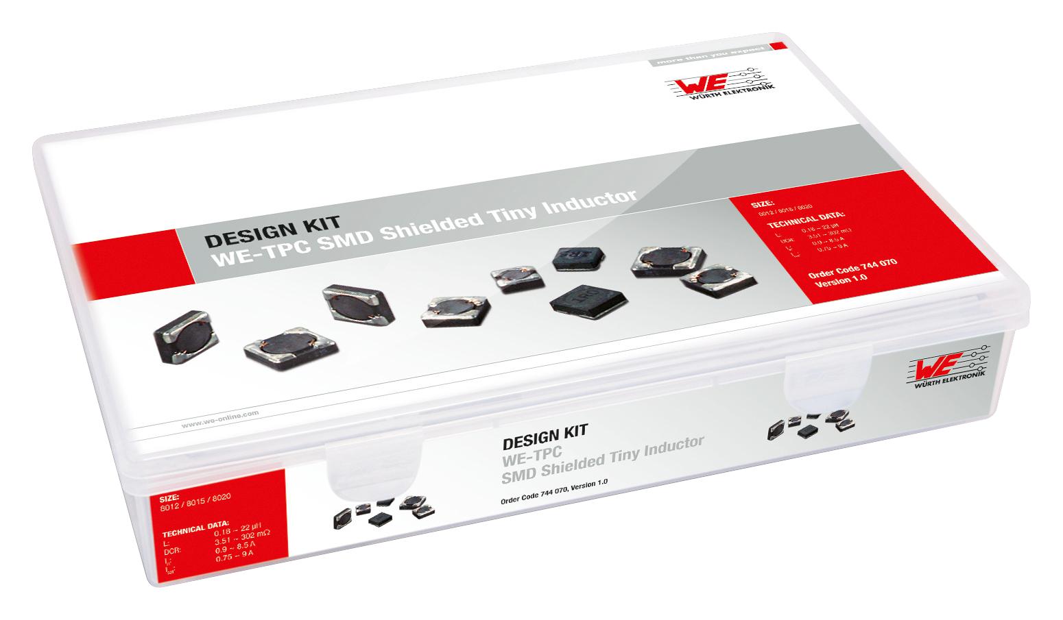 744070 POWER INDUCTOR KIT, SMD WURTH ELEKTRONIK