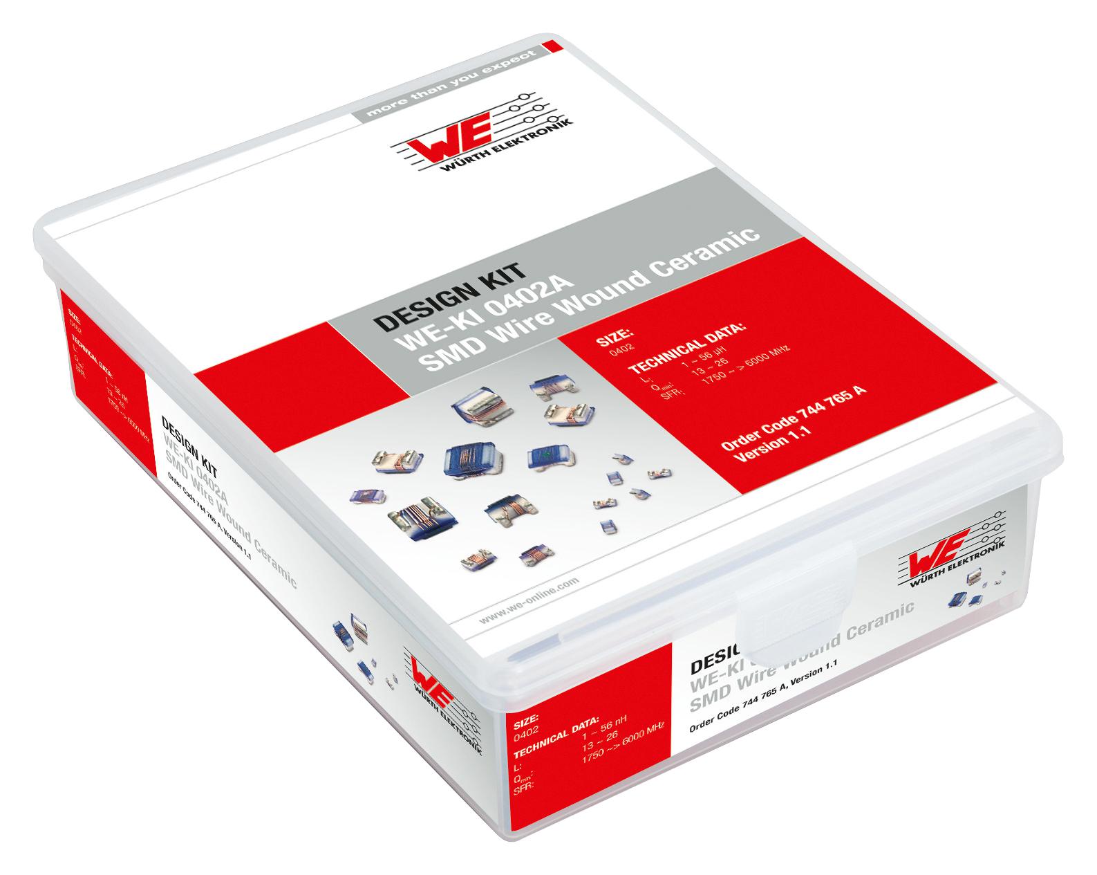 744765A CERAMIC INDUCTOR KIT, SMD, 1080 PC WURTH ELEKTRONIK