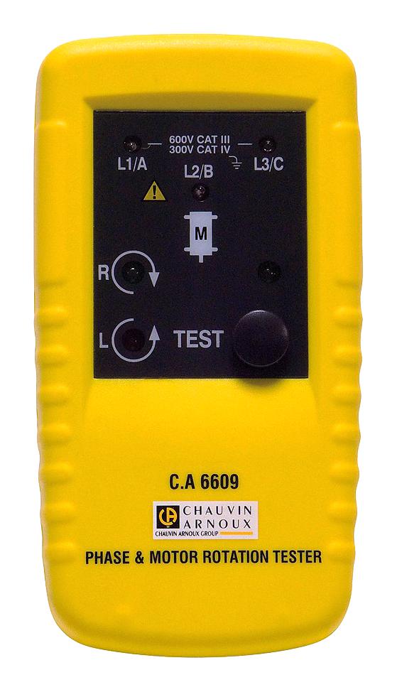P01191305 PHASE & MOTOR ROTATION TESTER, 600V/170G CHAUVIN ARNOUX