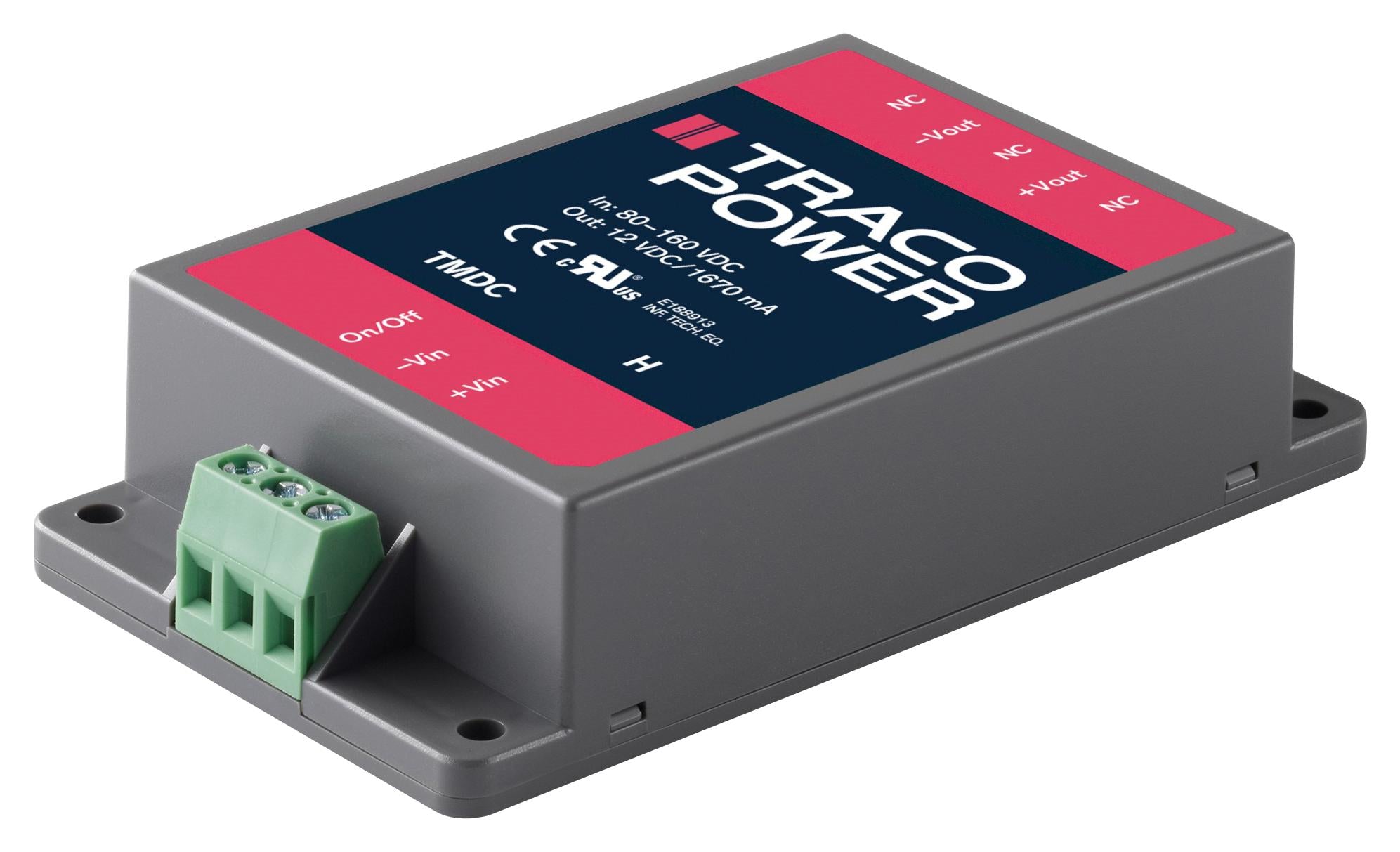 TMDC 20-7222H DC-DC CONVERTER, 2 O/P, 20W TRACO POWER