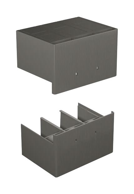 1SDA054959R1 HTC T4 4P TERMINAL COVERS HIGH 2PCS ABB