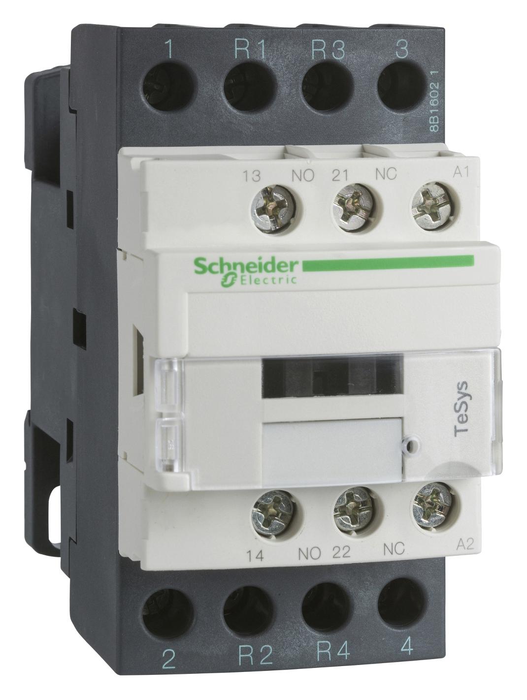LC1D128U7 CONTACTOR, DPST-NO/NC, 240VAC, DIN RAIL SCHNEIDER ELECTRIC