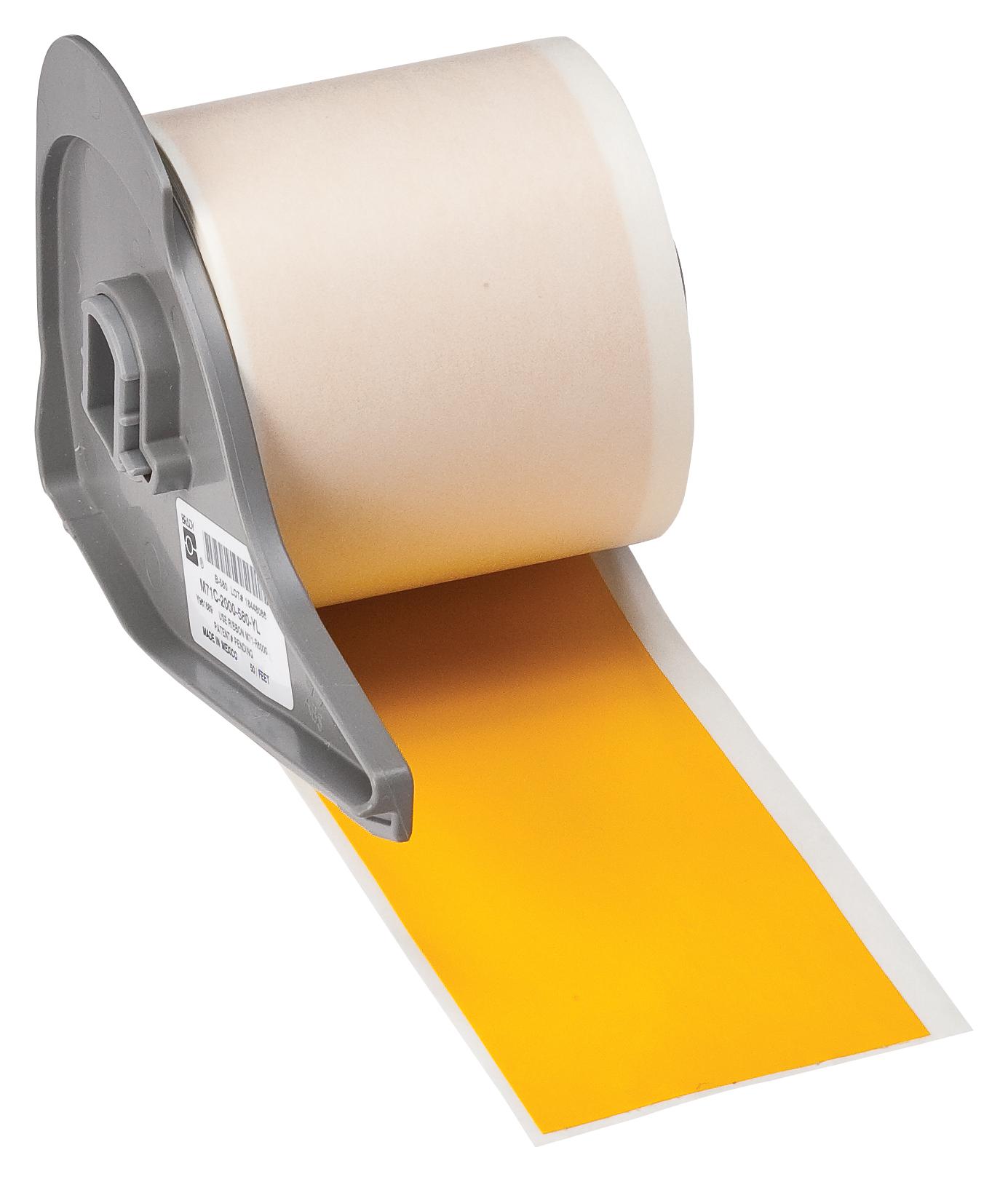 M71C-2000-595-YL TAPE, 50.8MM X 15.24M, VINYL FILM, YEL BRADY
