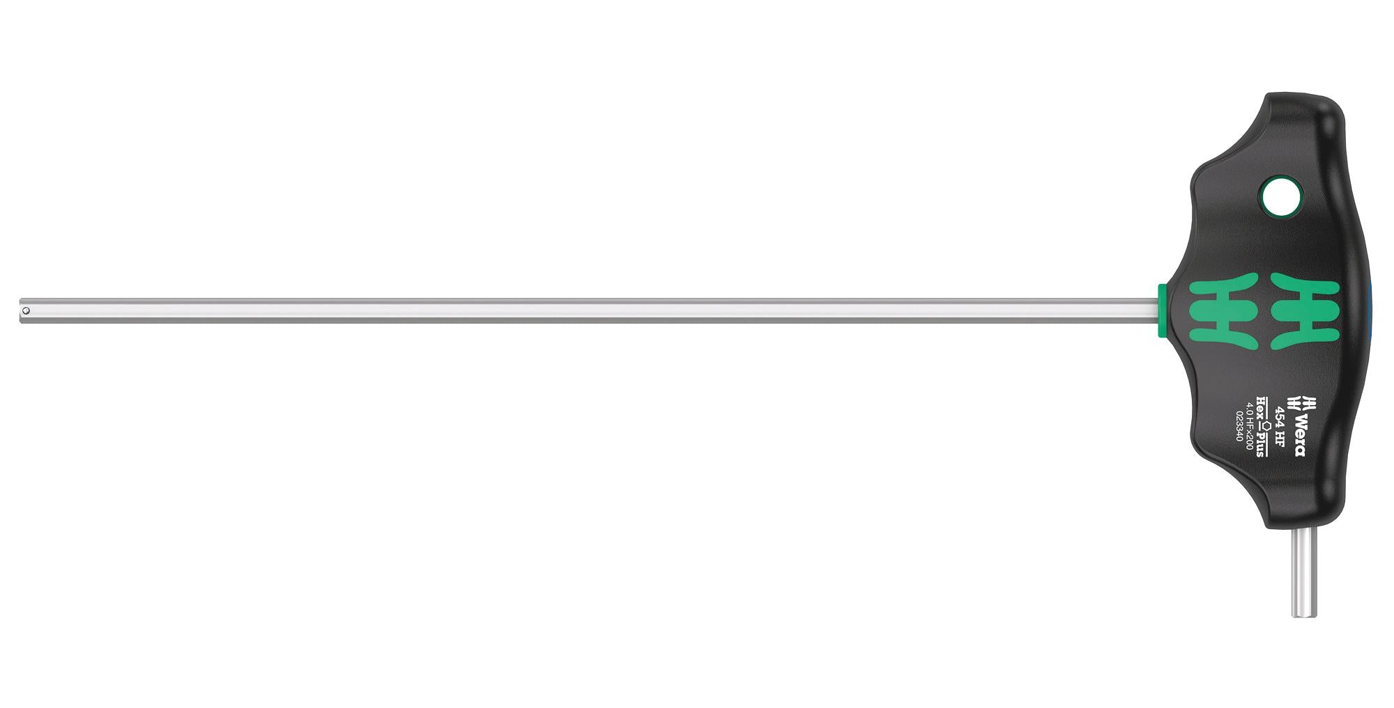 454 HEX-PLUS HF 4 X 200 MM HF T-HANDLE HEX SCREWDRIVER, 4MM, 238MM WERA