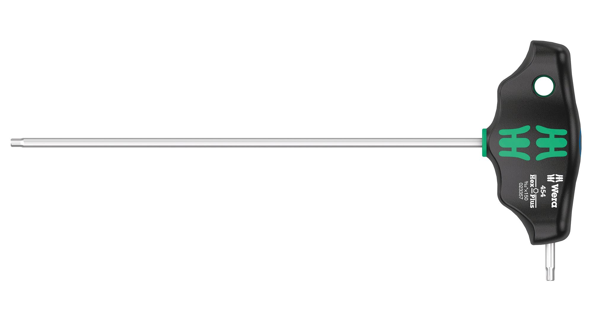 454 HEX-PLUS 3/32" X 150 MM T-HANDLE HEX SCREWDRIVER, 3/32", 182MM WERA