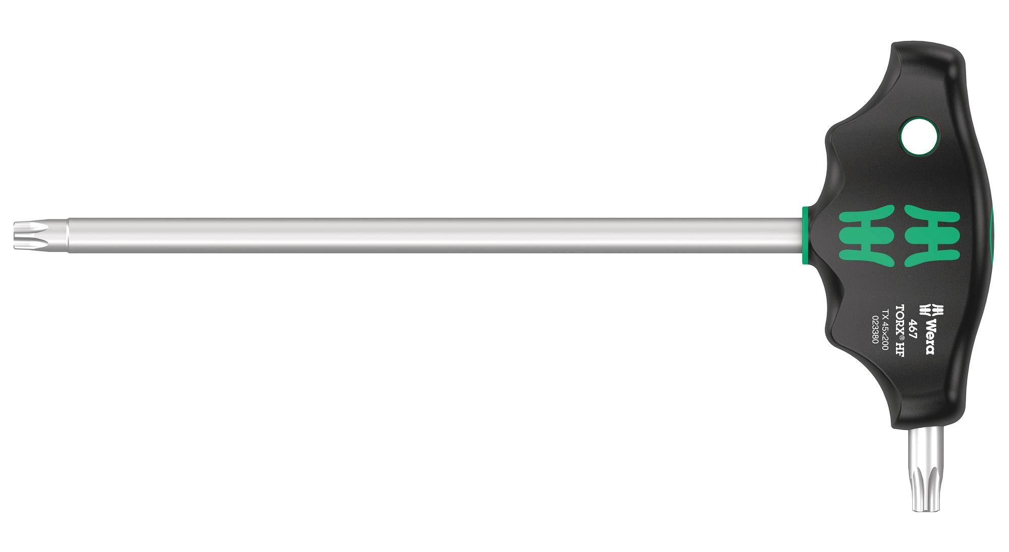 467 TX HF 45 X 200 MM T-HANDLE SCREWDRIVER, TORX, T45, 200MM WERA