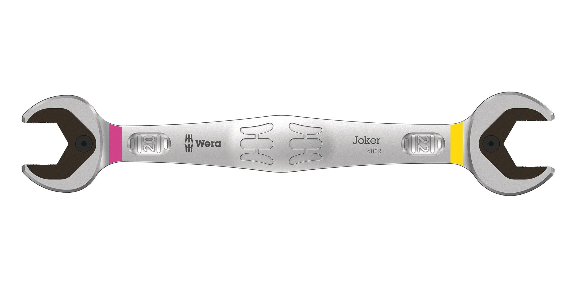 6002 JOKER 20 + 22 DOUBLE OPEN-ENDED WRENCH, 22MM/L-260.5MM WERA