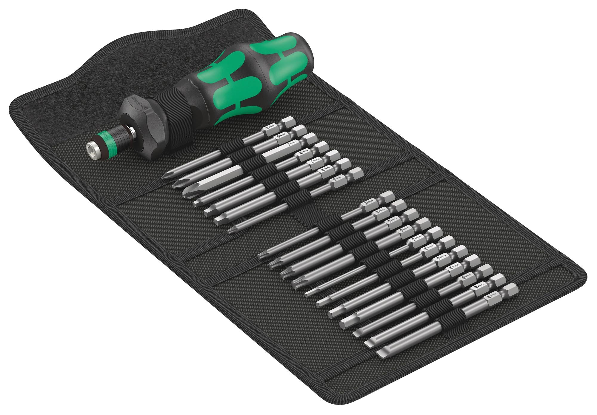 KRAFTFORM KOMPAKT TURBO IMPERIAL 1 SCREWDRIVER SET, 19PC WERA