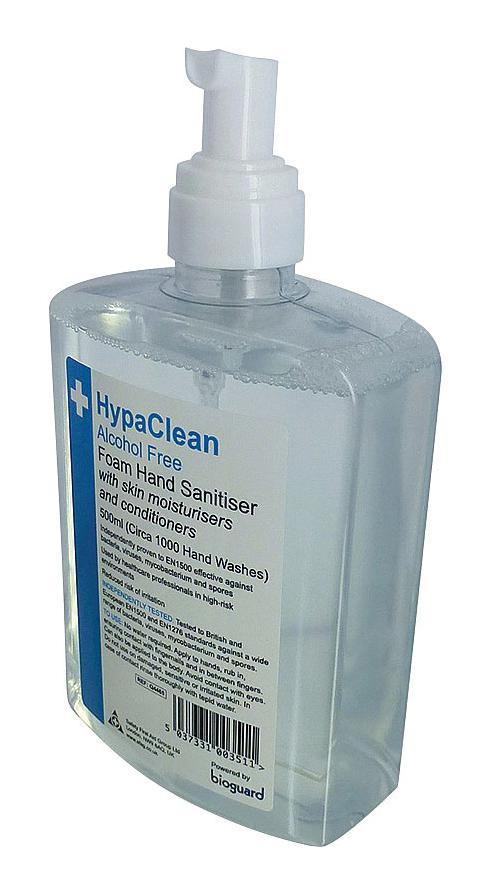 Q4465 FOAM HAND SANITISER, ALCOHOL FREE, 500ML SAFETY FIRST AID GROUP