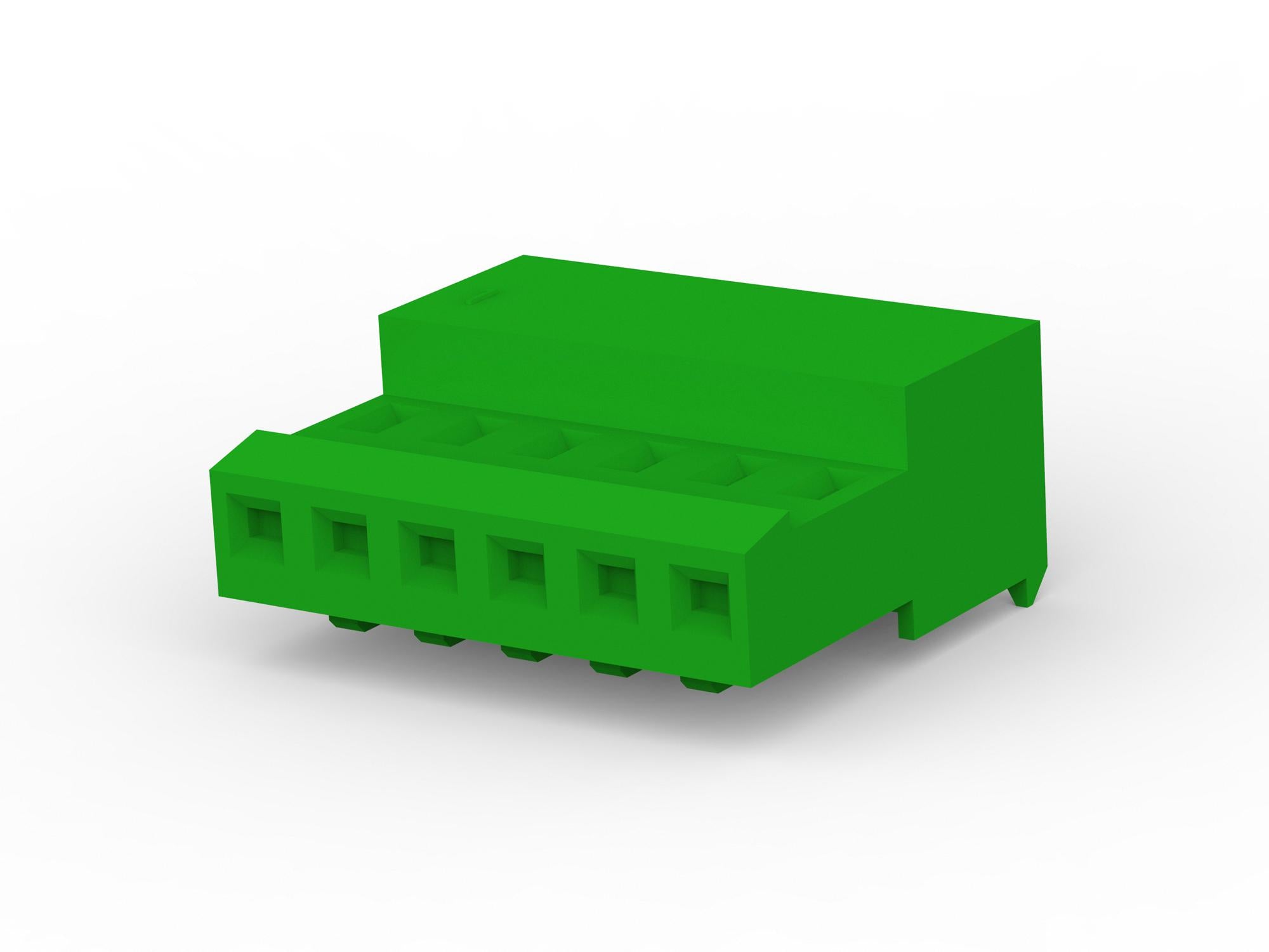 3-640443-6 WTB CONN, RCPT, 6POS, 1ROW, 2.54MM AMP - TE CONNECTIVITY