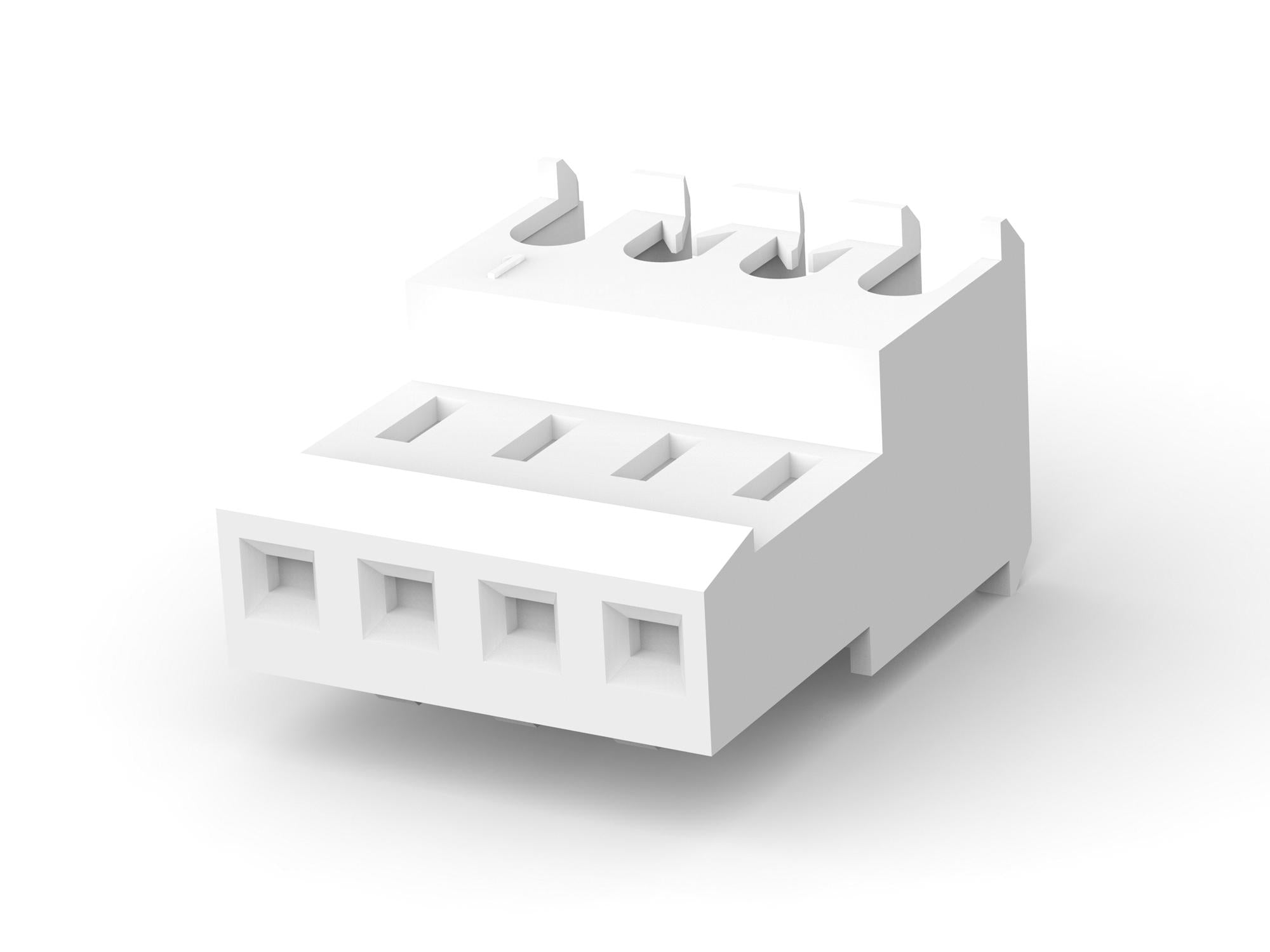 3-640621-4 WTB CONN, RCPT, 4POS, 1ROW, 2.54MM AMP - TE CONNECTIVITY