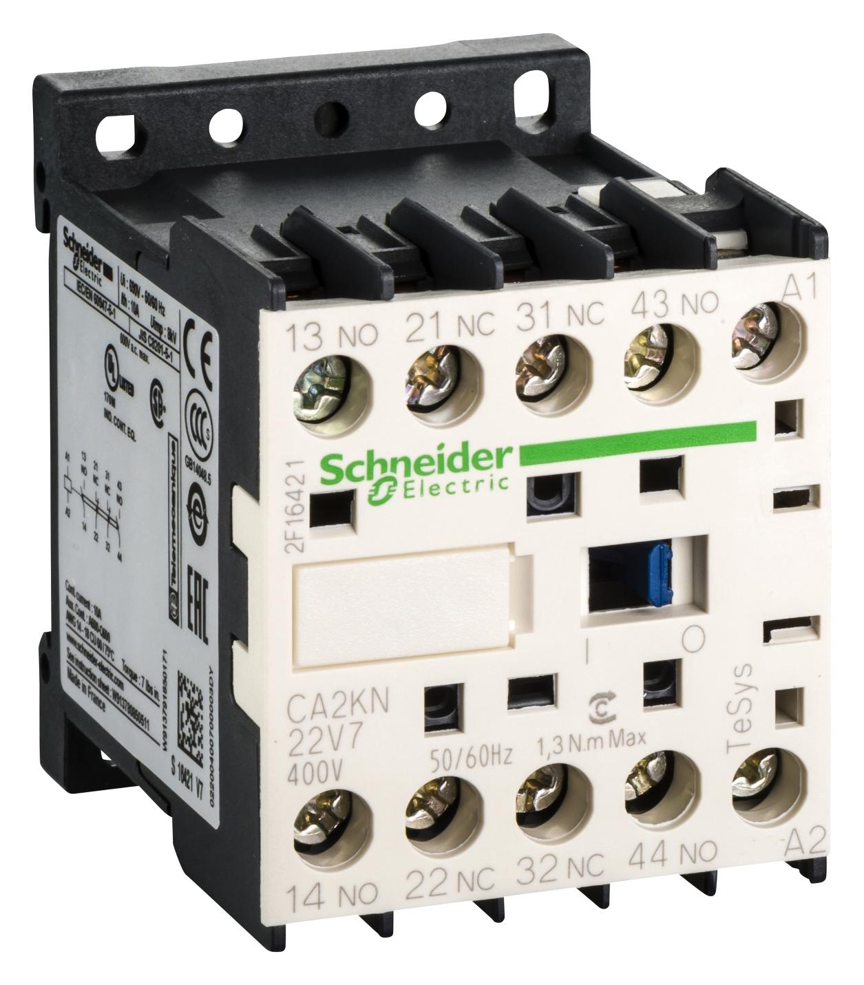 CA2KN22V7 CONTROL RELAY 2NO 2NC CONTACTS SCHNEIDER ELECTRIC