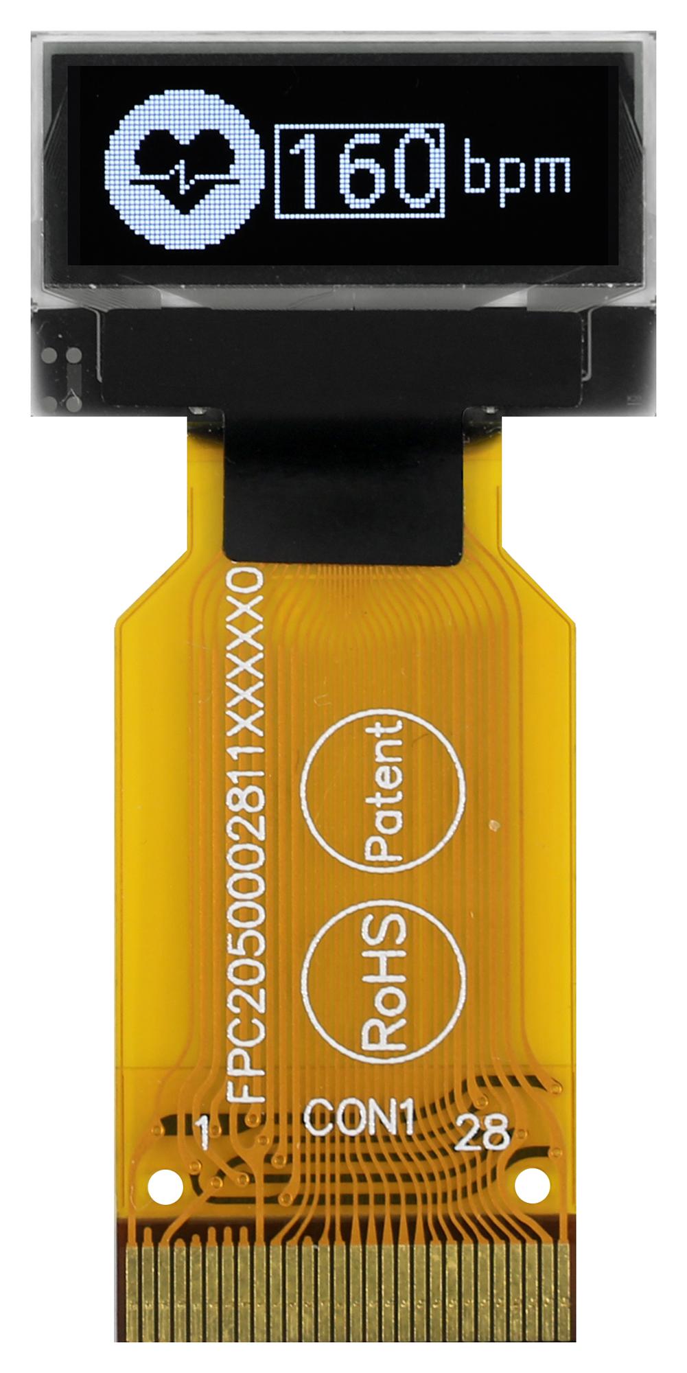 MDOT096032AV-WM OLED DISPLAY, COT, 96 X 32 PIXEL, 3V MIDAS