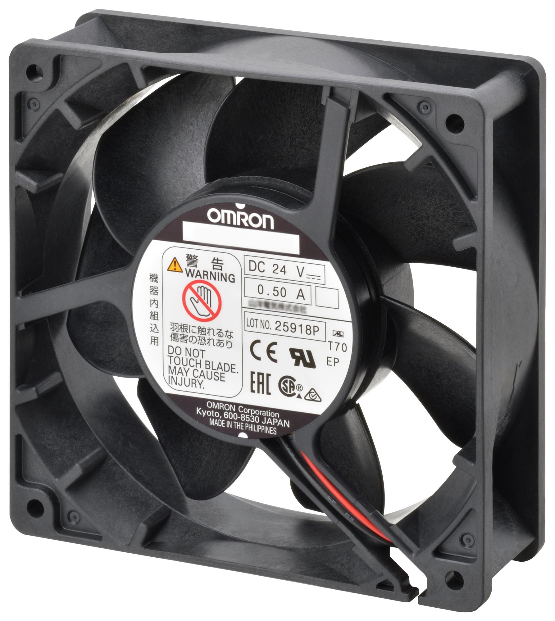 R89F-DS1238L AXIAL FAN, DC, 2.1M3/MIN, 2.64W, 32DB OMRON