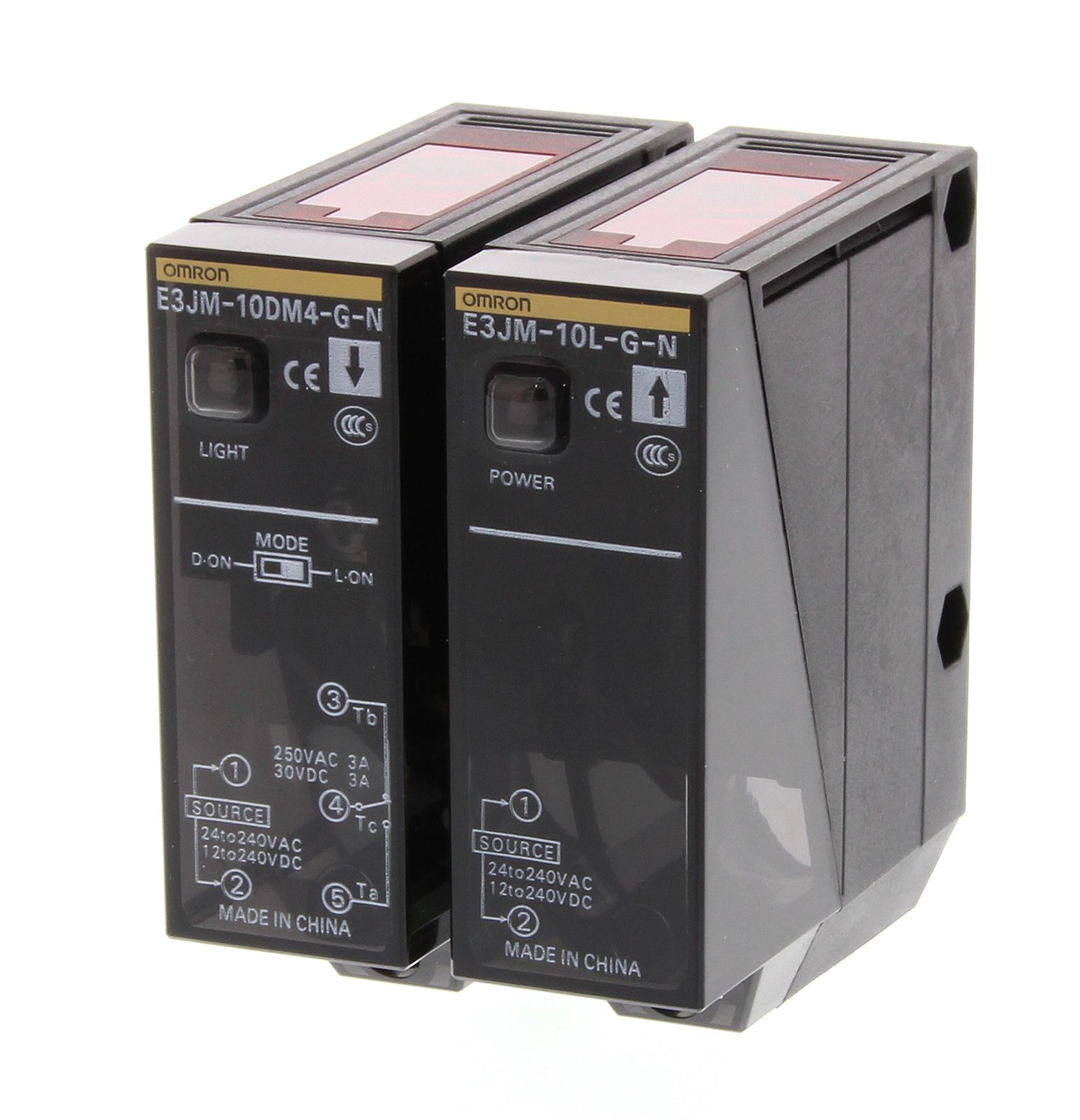 E3JM-10M4T-G-NN PHOTOELECTRIC SENSOR, SPDT RELAY, 10M OMRON