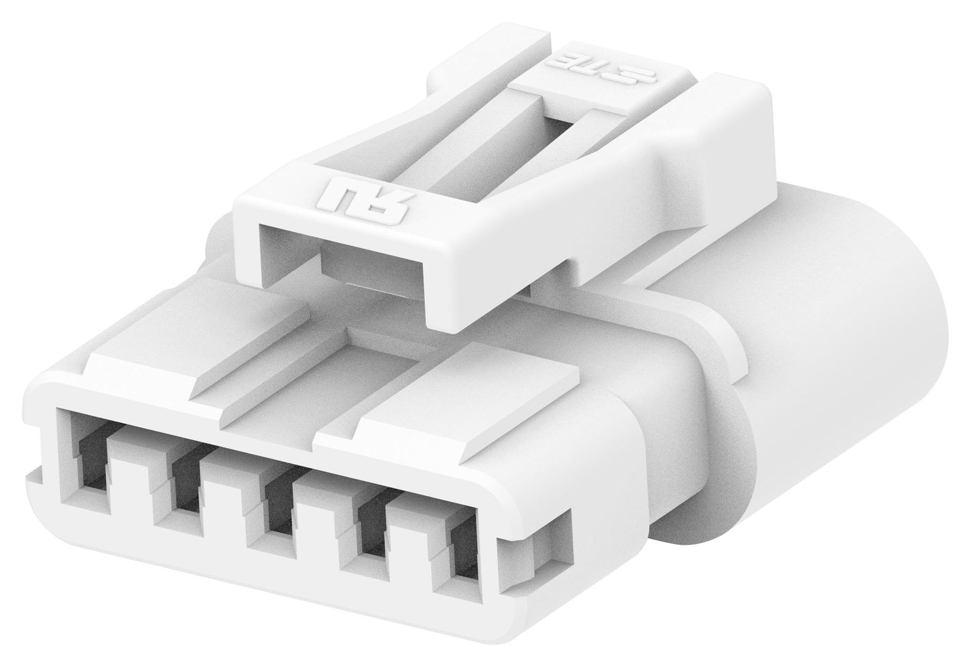 2321918-5 CONNECTOR HOUSING, PLUG, 5POS, 1ROW TE CONNECTIVITY