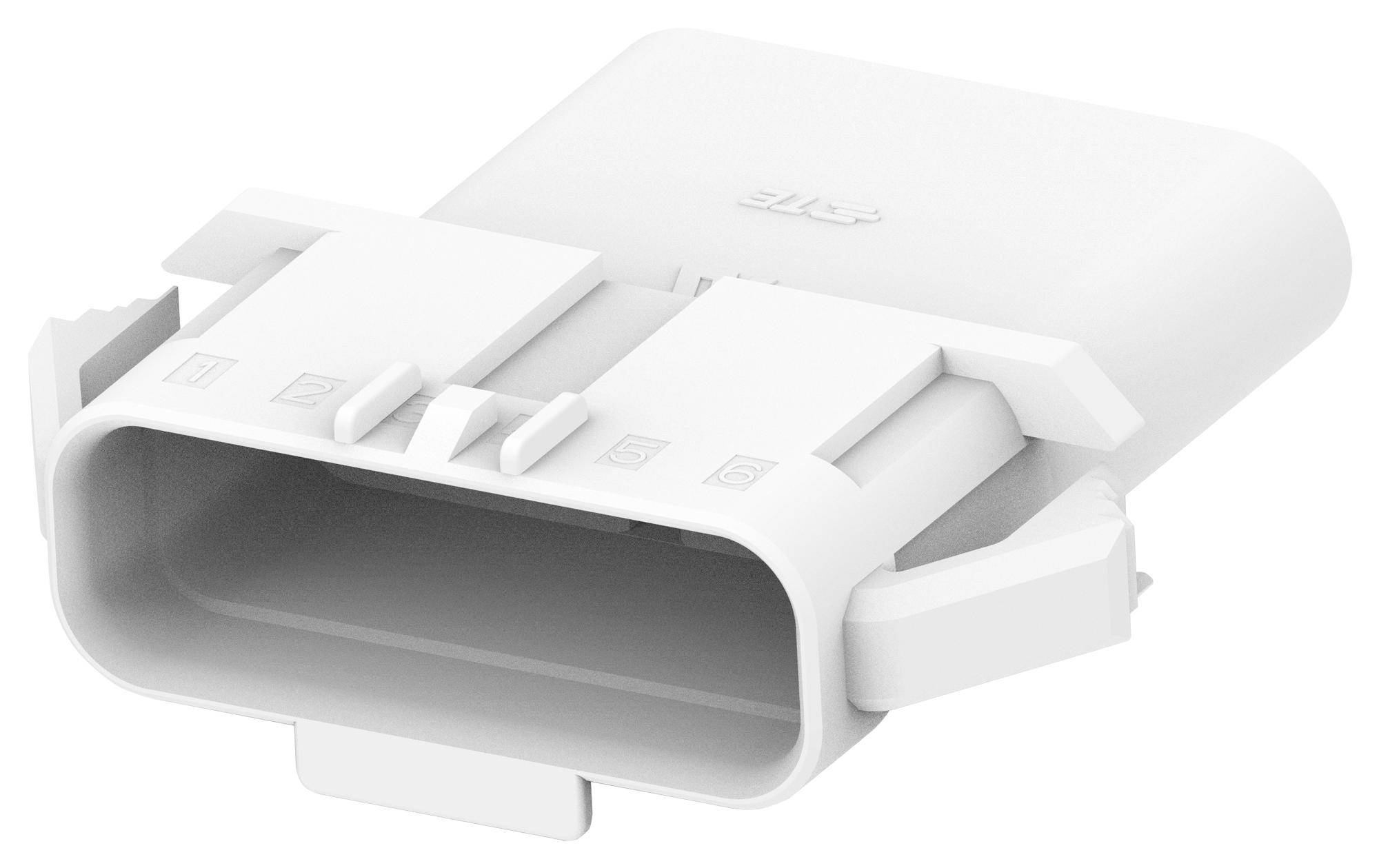 2321926-6 CONNECTOR HOUSING, RCPT, 6POS, 1ROW TE CONNECTIVITY