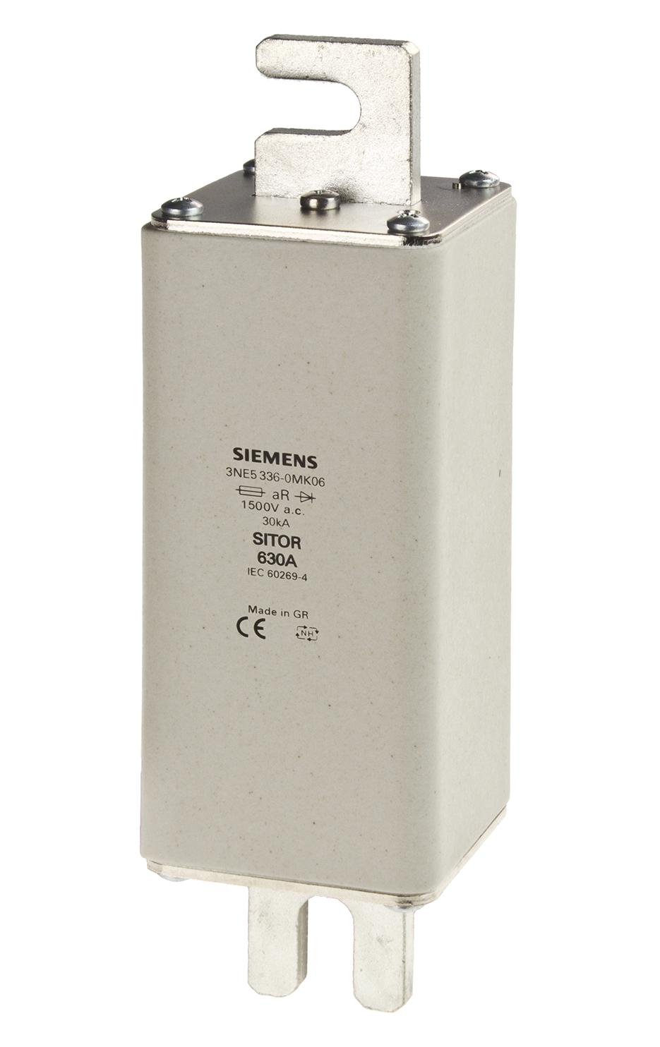 3NE5302-0MK06 HRC FUSE, 40A, 1.5KVAC, 1KVDC, BLADE TAG SIEMENS