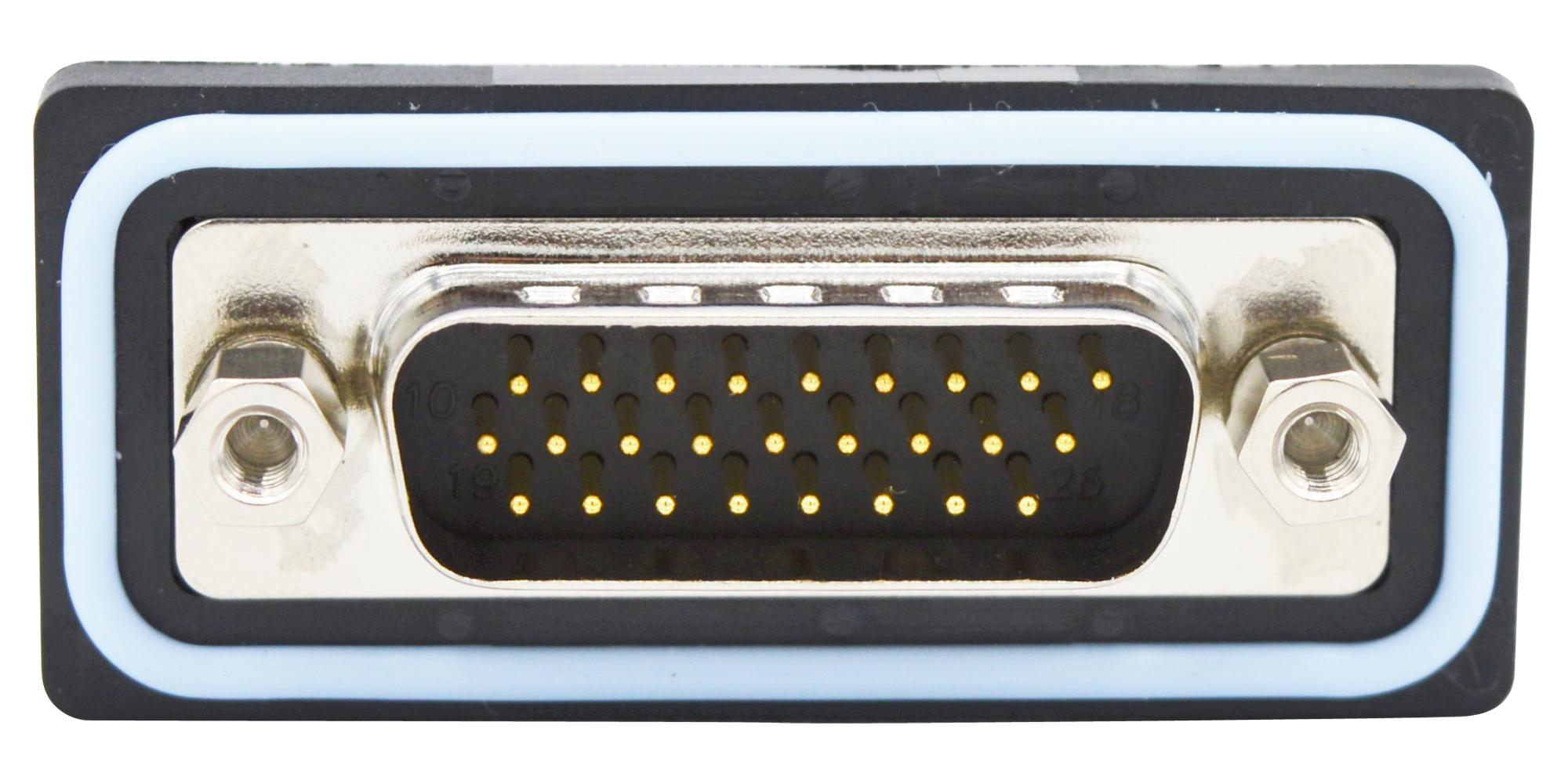 HDF-R26-113L012 HD-D SUB CONN, R/A PLUG, DA, 26POS NORCOMP