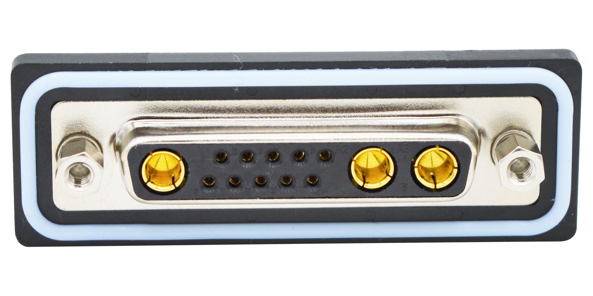 CDFS13W3203L412 COMBO D-SUB CONN, RCPT, DB-13W3, PANEL NORCOMP