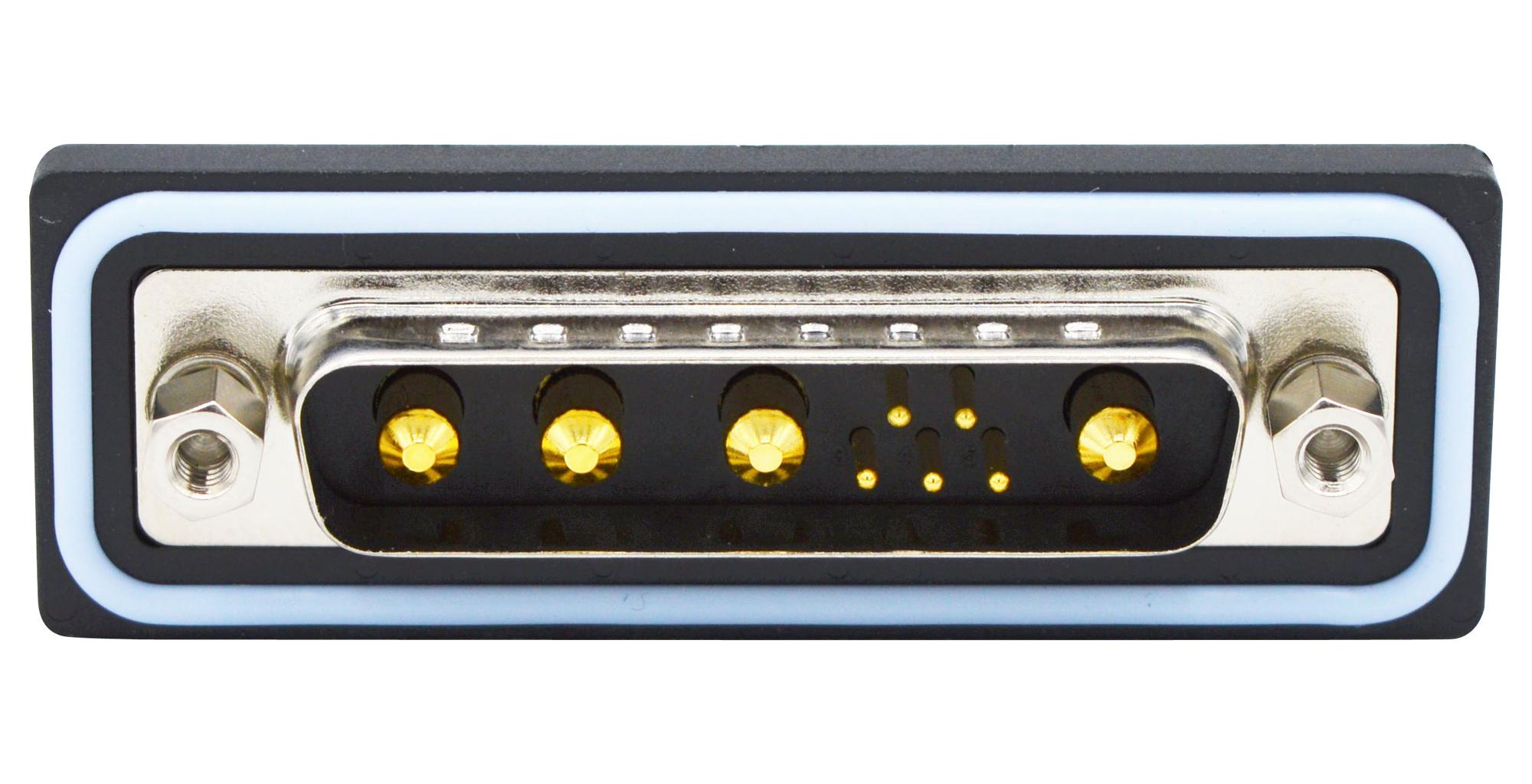 CDFR9W4113L412 COMBO D-SUB CONN, R/A PLUG, DB-9W4 NORCOMP