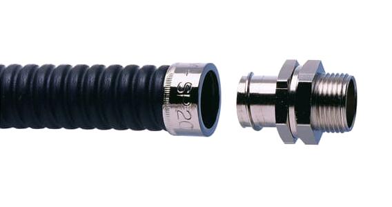SP16/M20/B CONDUIT CONNECTOR, STRAIGHT, BRASS, 20MM ABB - ADAPTAFLEX