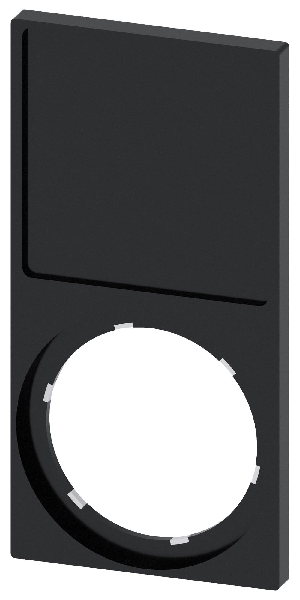 3SU1900-0AQ10-0AA0 LABEL HOLDER, PB SW/INDICATOR LIGHT, BLK SIEMENS