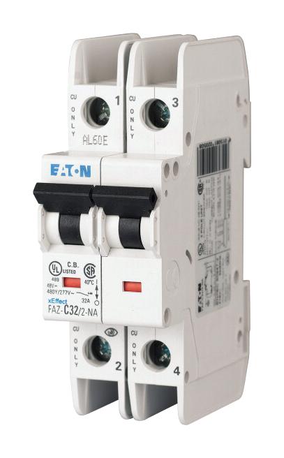 FAZ-C6/2-NA THERMAL MAG CKT BREAKER, 2P, 6A, 240V EATON MOELLER