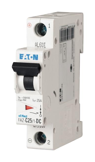 FAZ-C2/1-DC MCB, 2A, C-TYPE, SP, 10KA (DC) EATON MOELLER