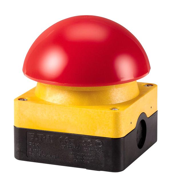 FAK-R/V/KC11/IY E-STOP SWITCH, SPST-NO/NC, 6A, 230VAC EATON MOELLER