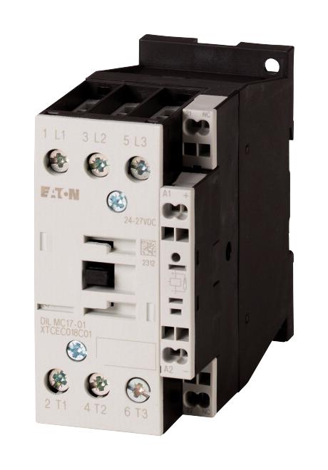DILMC17-01(110V50HZ,120V60HZ) CONTACTOR, 3-POLE+1N/C, 7.5KW EATON MOELLER
