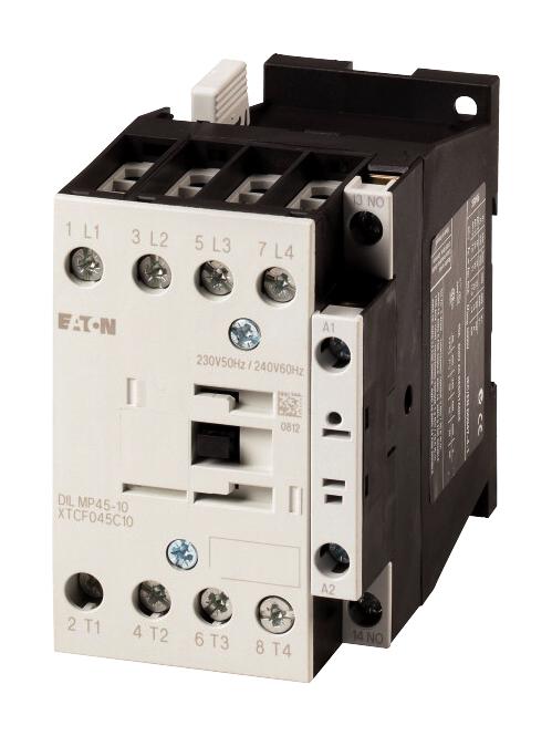 DILMP45-10(230V50HZ,240V60HZ) CONTACTOR, 4P+1N/O, 45A/AC1 EATON MOELLER