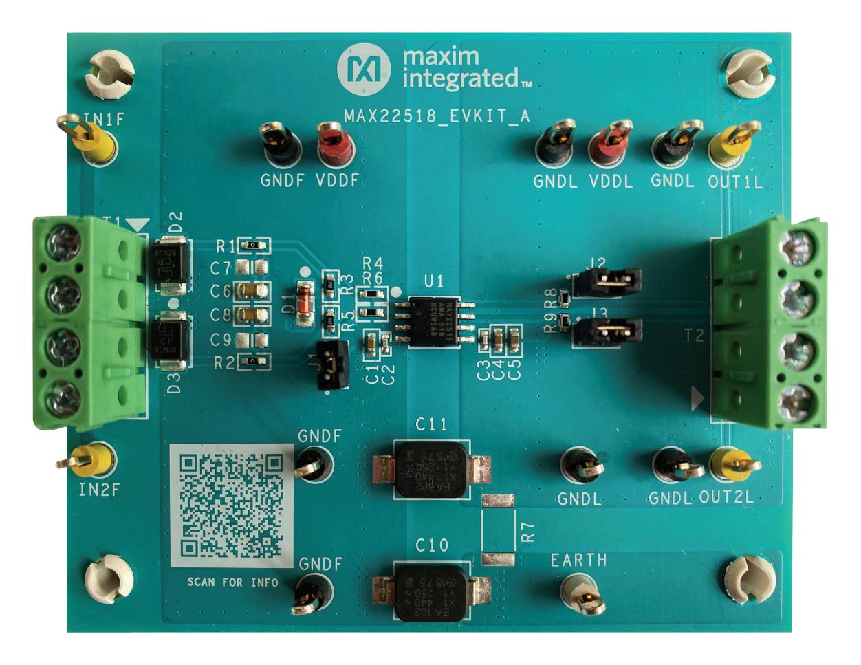 MAX22518EVKIT# EVAL KIT, DIGITAL ISOLATOR MAXIM INTEGRATED / ANALOG DEVICES
