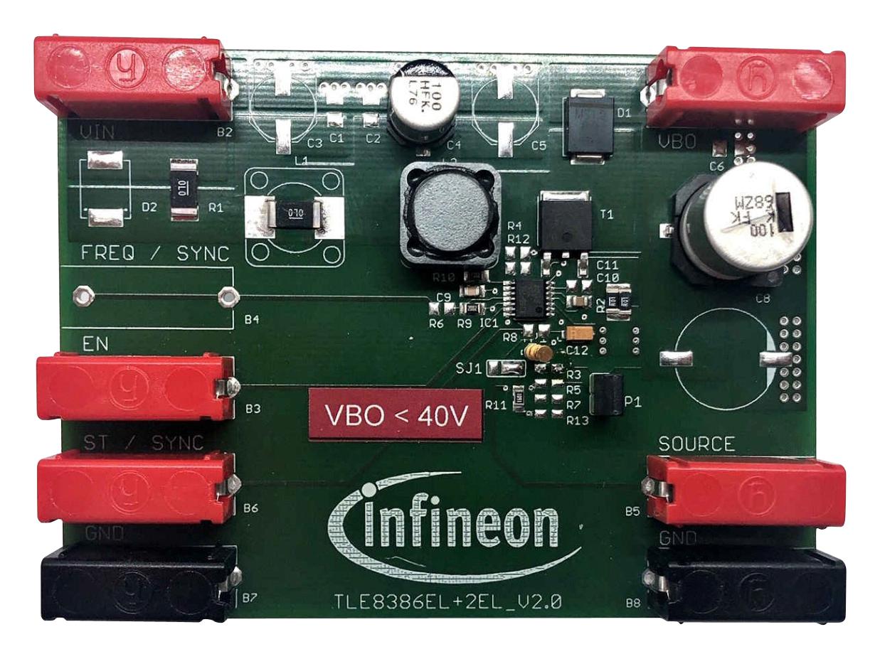 DEMOBOARDTLE83862ELTOBO1 DEMO BOARD, BOOST CONTROLLER INFINEON