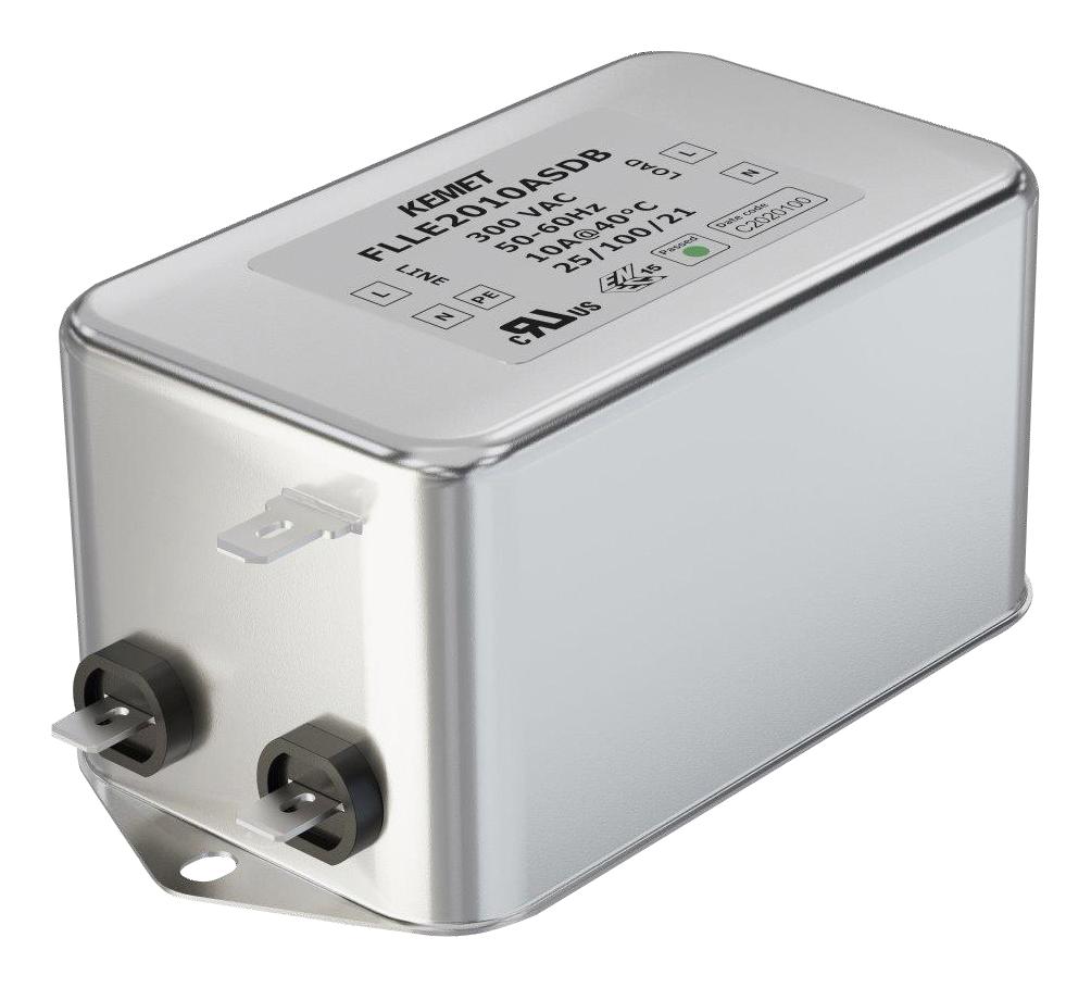 FLLE2013ASMB POWER LINE FILTER, MEDICAL, 13A, 300V KEMET