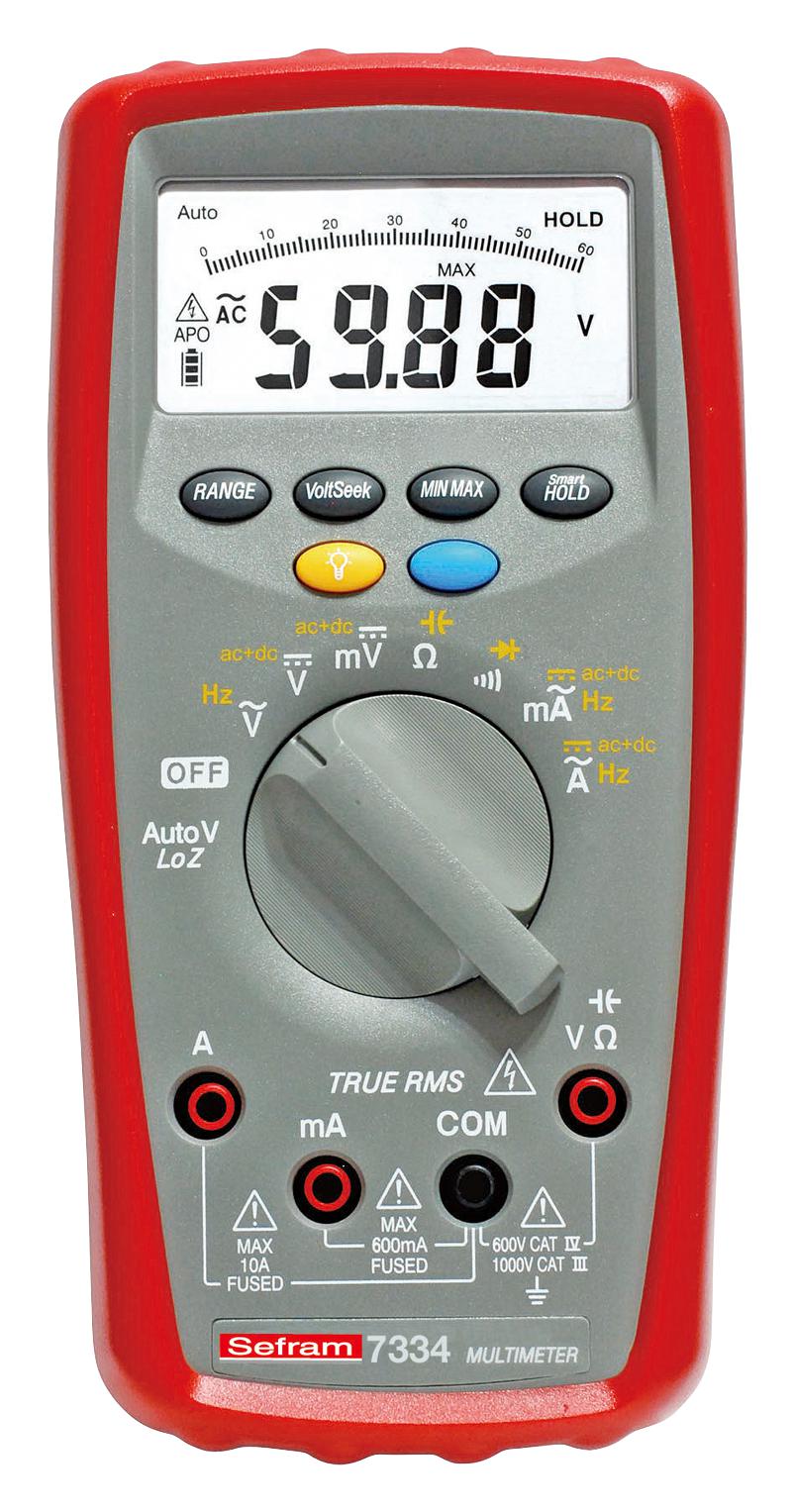 SEFRAM7334 DMM, TRMS, 10A, 1KV, 6000COUNT SEFRAM