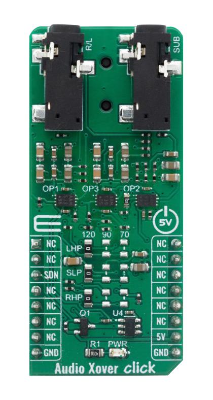 MIKROE-4104 AUDIO XOVER CLICK BOARD MIKROELEKTRONIKA