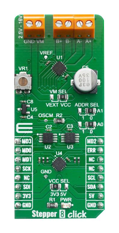 MIKROE-4157 STEPPER 8 CLICK BOARD MIKROELEKTRONIKA