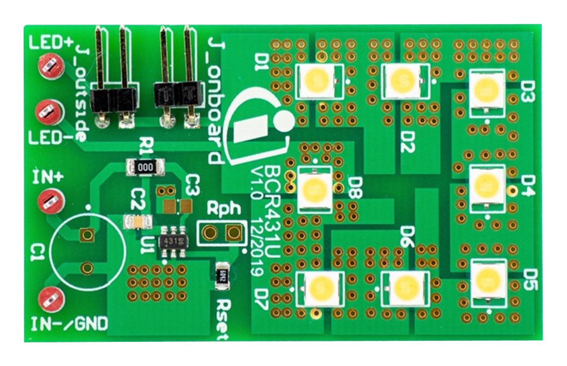 DEMOBCR431ULVDROPTOBO1 EVAL BOARD, LOW-VOLTAGE-DROP LED DRIVER INFINEON