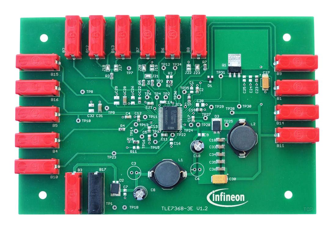 DEMOBOARDTLE73683ETOBO1 DEMO BOARD, POWER SUPPLY FOR TRICORE MPU INFINEON