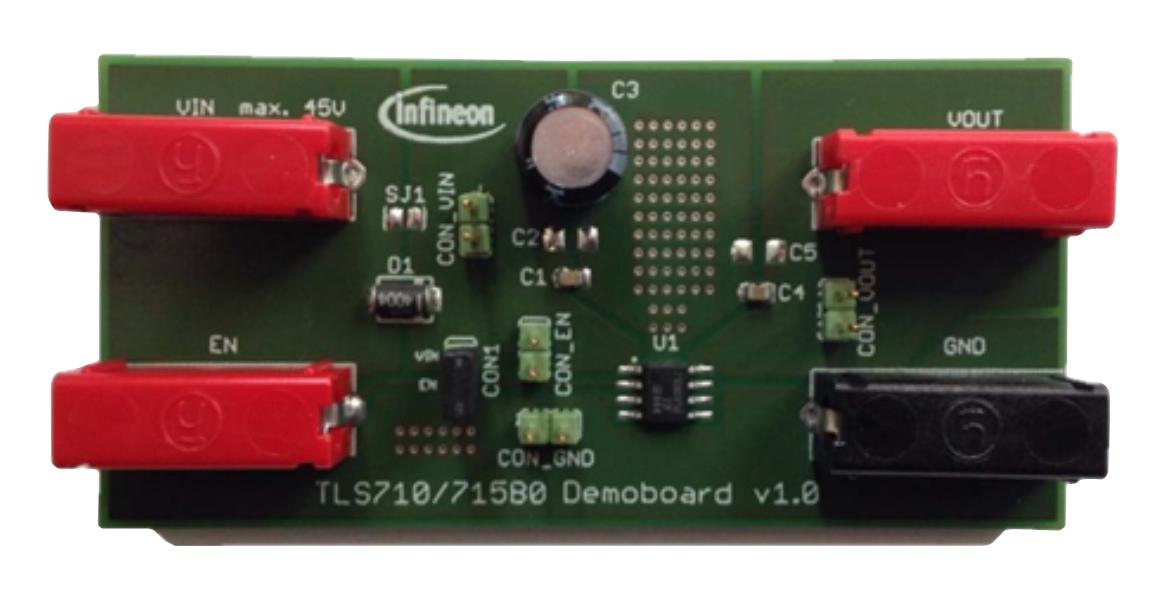 TLS710B0EJV50BOARDTOBO1 DEMO BOARD, LOW DROPOUT LINEAR REGULATOR INFINEON