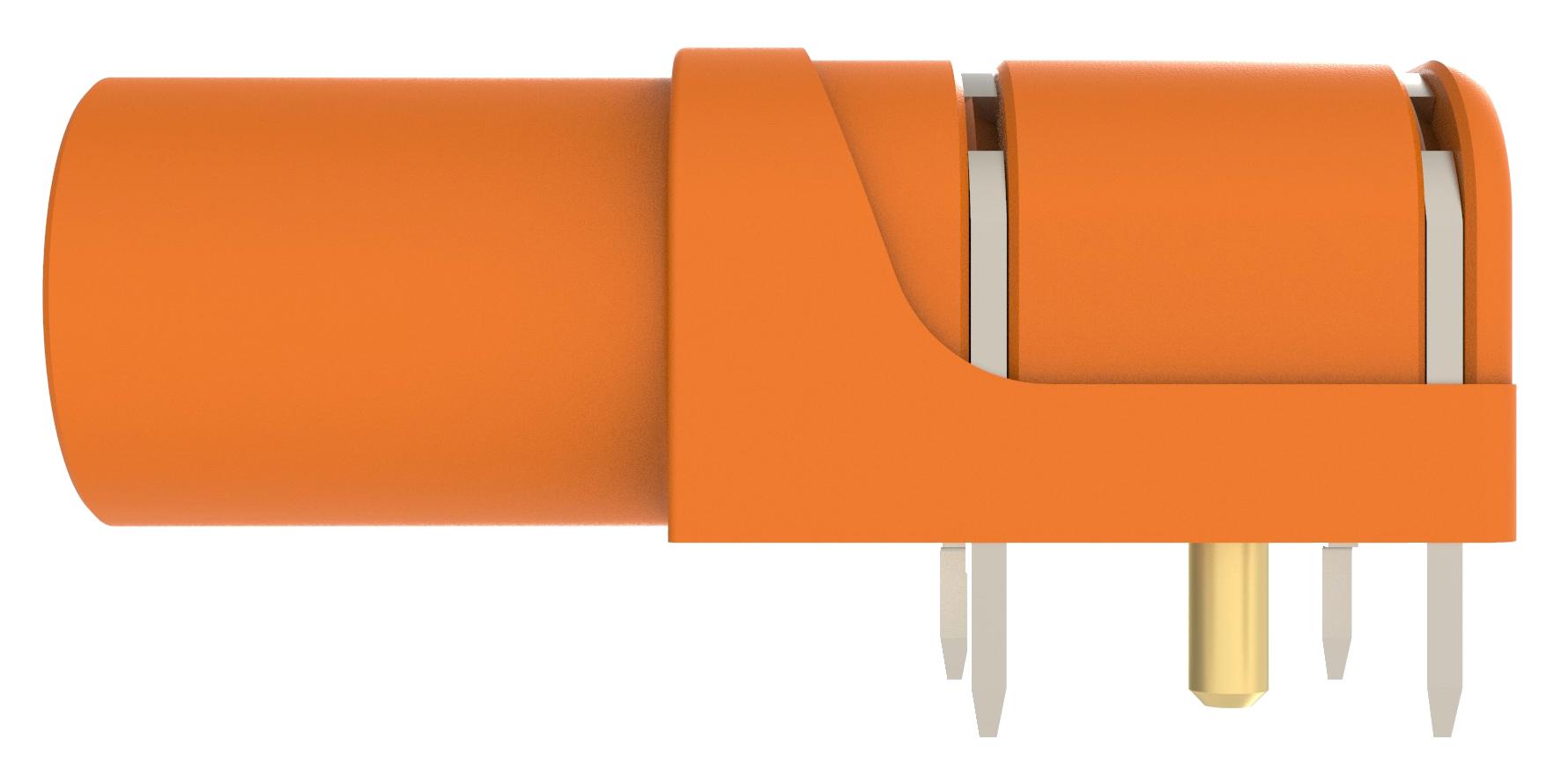 SWEB 8094 AU / OR CONN, JACK, 24A, 1KV, ORG, THROUGH HOLE SCHUTZINGER