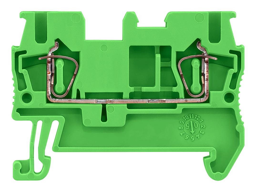8WH2000-0AF03 DINRAIL TERMINAL BLOCK, 2WAY, 12AWG, GRN SIEMENS