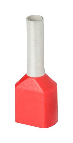 7TAI029790R0044 TERMINAL, TWIN WIRE FERRULE, 17AWG, RED ABB